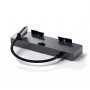 SATECHI Aluminum Type-C CLAMP PRO Hub (3x USB 3.0,MicroSD) - Space Grey - slika 3