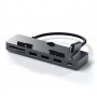 SATECHI Aluminum Type-C CLAMP PRO Hub (3x USB 3.0,MicroSD) - Space Grey - slika 1