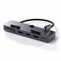 SATECHI Aluminum Type-C CLAMP PRO Hub (3x USB 3.0,MicroSD) - Silver - slika 1