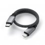 SATECHI USB-C to Lightning Short Cable 25cm - Space Grey - slika 4