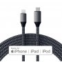 SATECHI Type-C to Lightning Charging Cable - Space Grey - slika 2