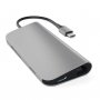 SATECHI Aluminium Type-C Multi-Port Adapter (HDMI 4K,3x USB 3.0,MicroSD,Ethernet) - Silver - slika 2