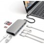 SATECHI Aluminium Type-C Multi-Port Adapter (HDMI 4K,3x USB 3.0,MicroSD,Ethernet) - Silver - slika 4