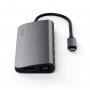 SATECHI Aluminium Type-C Multimedia Adapter (HDMI 4K,1x USB-C,Ethernet,1x USB 3.0,MicroSD,MiniDP) - Space Grey - slika 3