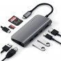 SATECHI Aluminium Type-C Multimedia Adapter (HDMI 4K,1x USB-C,Ethernet,1x USB 3.0,MicroSD,MiniDP) - Space Grey - slika 4