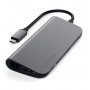 SATECHI Aluminium Type-C Multimedia Adapter (HDMI 4K,1x USB-C,Ethernet,1x USB 3.0,MicroSD,MiniDP) - Silver - slika 2