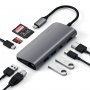 SATECHI Aluminium Type-C Multimedia Adapter (HDMI 4K,1x USB-C,Ethernet,1x USB 3.0,MicroSD,MiniDP) - Silver - slika 4
