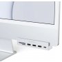 SATECHI USB-C Clamp Hub iMac 24inch (2021) / (1x USB-C up to 5 Gbps,3x USB-A 3.0 up to 5 Gbps, inc. Apple S.Drive Micro/SD) - Silver - slika 3