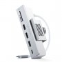 SATECHI USB-C Clamp Hub iMac 24inch (2021) / (1x USB-C up to 5 Gbps,3x USB-A 3.0 up to 5 Gbps, inc. Apple S.Drive Micro/SD) - Silver - slika 1