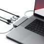SATECHI Aluminium Pro Hub Mini (1xUSB4 96W up to 6K 60Hz display output, 2 x USB-A 3.0, 1xEthernet, 1xUSB-C, 1xAudio) - Space Grey - slika 2
