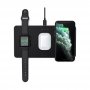 SATECHI Trio Wireless Charging Pad (Apple Watch, Airpods, iPhone) - Black (ST-X3TWCPM) - slika 3