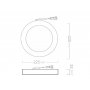 CARRIER Led panel nadgradni krug 18W 6000K XH-SP1600603-R-CW - slika 2