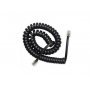 GEMBIRD TC4P4CS-2M Telefonski kabl spiralni za slusalicu, RJ10 (4P4C), 2m, black - slika 1