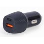 GEMBIRD TA-U2QC3-CAR-02 QC3.0 brzi auto punjač 12V/1.5A, 9V/2A, 5V/3A, Type-C 12V/1.5A, 9V/2A, 5V/3A - slika 1