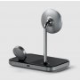 SATECHI Aluminium 3-in-1 Magnetic Wireless Charging Stand (iPhone 12/13, Apple Watch, AirPods Pro, USB-C cable included) - Black - slika 4