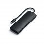 SATECHI Aluminium USB-C Hybrid Multiport adapter SSD Enclosure, HDMI 4K, 2 x USB-A 3.1 Gen 2 up to 10 Gbps-Black (ST-UCHSEK) - slika 1