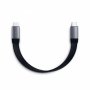 SATECHI USB-C to USB-C Gen 2 Flat Cable (0.24m) - Space Grey (ST-TCCFC) - slika 1