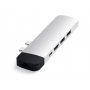 SATECHI Aluminium Type-C PRO Hub (HDMI 4K,PassThroughCharging,1x USB3.0,1xSD,Ethernet) - Silver - slika 2