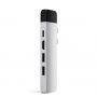 SATECHI Aluminium Type-C PRO Hub (HDMI 4K,PassThroughCharging,1x USB3.0,1xSD,Ethernet) - Silver - slika 1