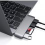 SATECHI Aluminium Type-C USB COMBO Hub (3x USB 3.0,MicroSD) - Silver - slika 4