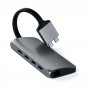 SATECHI Type-C Dual Multimedia Adapter - Silver(ST-TCDMMAS) - slika 1