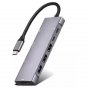 KETTZ Adapter Tip C 9/1 4K HDMI/USBx3/SD/AUX/USB-C 100W aluminujum KT-HU91 - slika 1