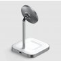 SATECHI Aluminium 2-in-1 Magnetic Wireless Charging stand - White - slika 4