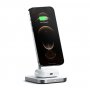 SATECHI Aluminium 2-in-1 Magnetic Wireless Charging stand - White - slika 1