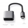 SATECHI USB-C to 3.5mm Audio & PD Adapter - Space Grey - slika 2