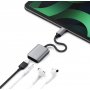 SATECHI USB-C to 3.5mm Audio & PD Adapter - Space Grey - slika 5