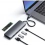 SATECHI Aluminium USB-C Hybrid Multiport adapter (SSD Enclosure, HDMI 4K, 2 x USB-A 3.1 Gen 2 up to 10 Gbps) - Space Grey - slika 4