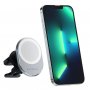 SATECHI Magnetic Wireless Car Charger - Silver - slika 1