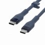 BELKIN BOOST CHARGE Silicone cable USB-C to USB-C 2.0 3M  blue (CAB009bt3MBL) - slika 1