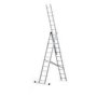 MS Trodelne aluminijumske merdevine 3x9 gazišta  130200109 - slika 1