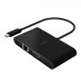 BELKIN USB-C Multimedia+Charge Adapter (GBE - HDMI - VGA - USB-A)Black (100W PD)Black(AVC004BTBK) - slika 1