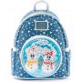 Loungefly Disney Snowman Minnie Mickey Snow Globe Mini Backpack - slika 1