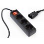 GEMBIRD Razvodni kabl za UPS  EG-PSU3-01 C14 - 3x šuko 0,6m(26168) - slika 1