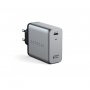 SATECHI 100W USB-C PD Wall Charger Gallium Nitride (GaN) charging - Space Grey - slika 1