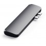 SATECHI Aluminium Type-C PRO Hub (HDMI 4K,PassThroughCharging,2x USB3.0,2xSD,ThunderBolt 3) - Space Grey - slika 3