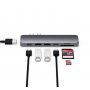 SATECHI Aluminium Type-C PRO Hub (HDMI 4K,PassThroughCharging,2x USB3.0,2xSD,ThunderBolt 3) - Space Grey - slika 4