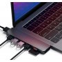 SATECHI Aluminium Type-C PRO Hub (HDMI 4K,PassThroughCharging,2x USB3.0,2xSD,ThunderBolt 3) - Space Grey - slika 5
