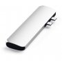 SATECHI Aluminium Type-C PRO Hub (HDMI 4K,PassThroughCharging,2x USB3.0,2xSD,ThunderBolt 3) - Silver (ST-CMBPS) - slika 3
