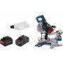 BOSCH Akumulatorska potezna stacionarna testera - ger GCM 18V-216; 2 x 8,0Ah ProCORE (0601B41001) - slika 1