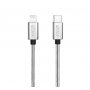NEXT ONE USB-C to Lightning Metallic Cable 1.2m Silver - slika 3