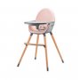 KINDERKRAFT Stolica za hranjenje 2U1 FINI PINK - slika 1