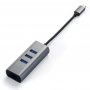 SATECHI Aluminium Type-C Hub (3x USB 3.0,Ethernet) - Space Grey - slika 4