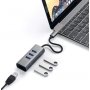 SATECHI Aluminium Type-C Hub (3x USB 3.0,Ethernet) - Space Grey - slika 5