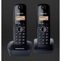 PANASONIC DECT KX-TG1612FXH Duo Bežični telefon, Crna - slika 2