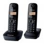 PANASONIC DECT KX-TG1612FXH Duo Bežični telefon, Crna - slika 1