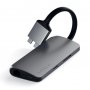 SATECHI Type-C Dual Multimedia Adapter - Space Grey - slika 2